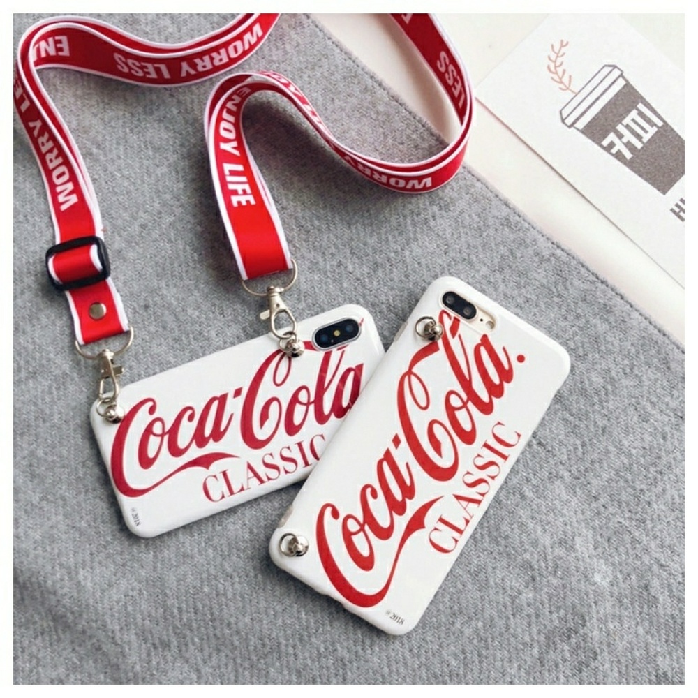 Last one!iPhone X❤️Cola phone cases with Hang Rope